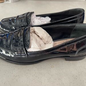 MIU MIU Black Leather Penny Loafer - EU39